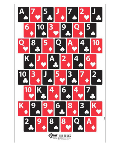 Allen EZ Aim Deck of Cards Shooting Target & Backer, Corrugated, 1-Target, 23" x 35," White ALN15733 TARGETS Allen 15733 Wolverine Supplies