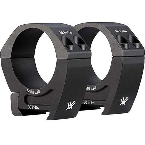 Vortex 34mm Pro Rings Medium Matte Black Set of 2