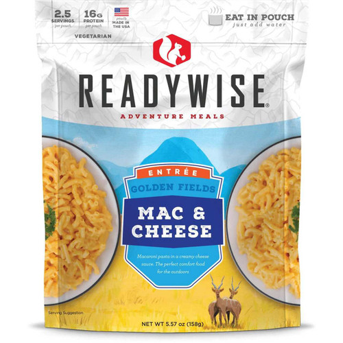 Ready Wise Foods Golden Fields Mac & Cheese 7-Year Shelf Life