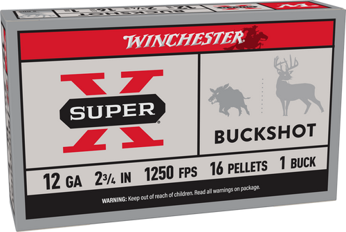 Winchester Super X 12 Gauge 2 3/4" 1 Buckshot Box/5