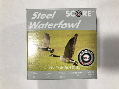 Score 12ga 3" 1550FPS 1 1/8oz #4 Steel 893691001605 Wolverine Supplies