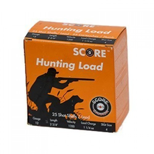 Score Lead Hunting Load 12g 2-3/4" 1-1/4oz 1350fps #4 Box/25 SCR893691001681 Shop All Score SCR893691001681 Wolverine Supplies