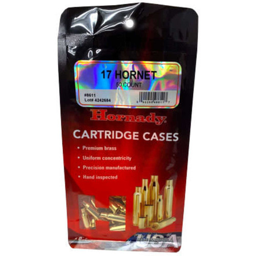 Hornady .17 Hornet Unprimed Brass 50 Rounds