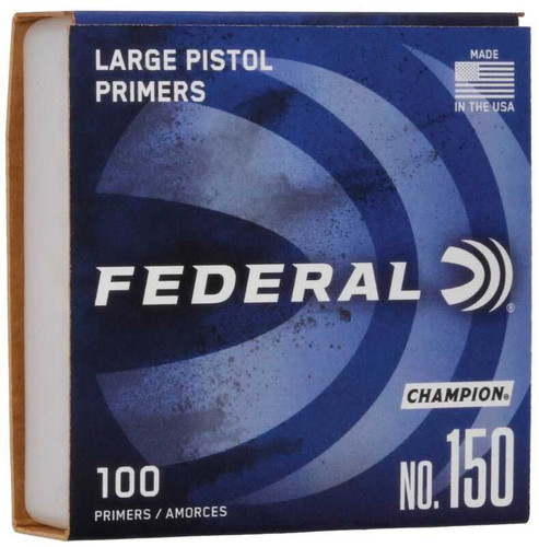 Federal 150 Large Pistol Primer Box/100