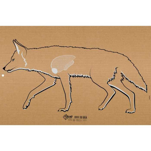 Allen EZ Aim Coyote Silhouette Paper Shooting Target, Corrugated, 1-Target, 23" x 35," Tan