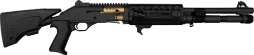 Canuck Elite TacOp SA 12ga/3" 18.6" Black/Gold MLOK Adjustable Stock