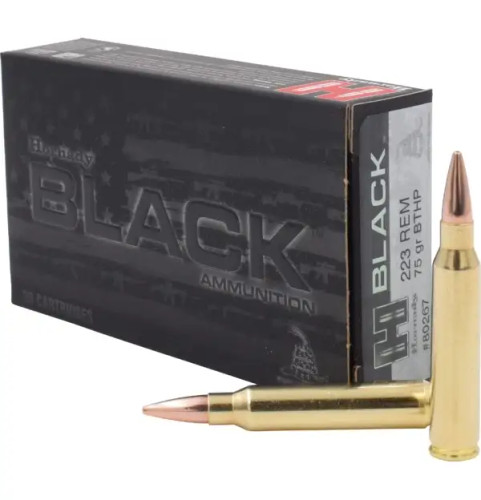 Hornady Match Black .223 Rem 75gr BTHP Box of 20