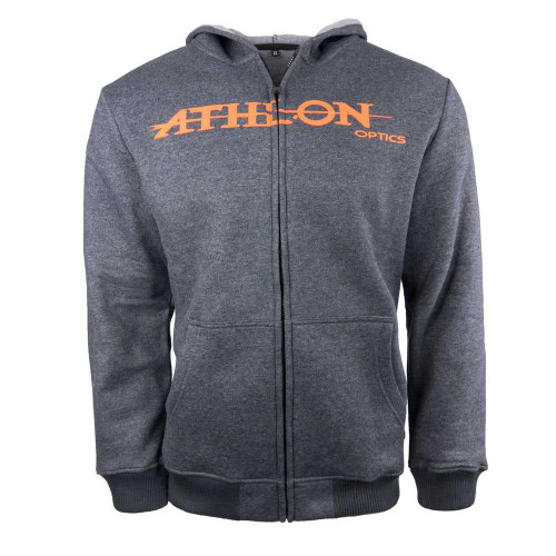 Athlon Logo Zipper Hoodie Grey XX-Large