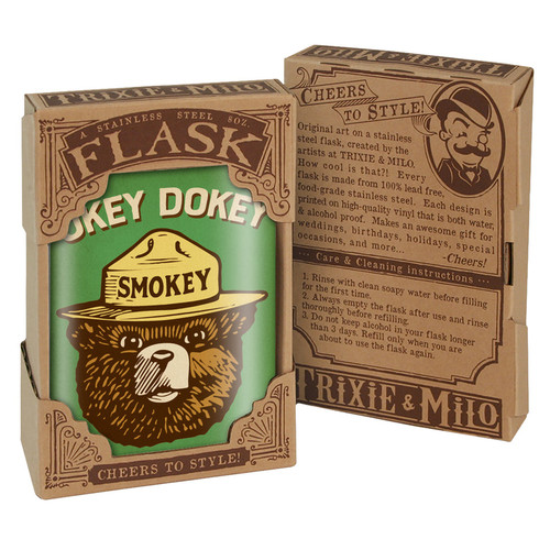 Lucky Jack Okey Dokey Smokey 8 Ounce Flask