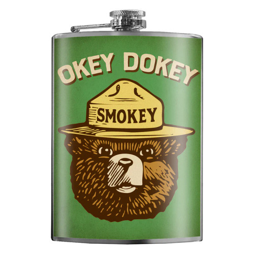 Lucky Jack Okey Dokey Smokey 8 Ounce Flask
