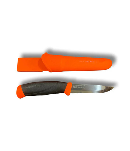 MoraKniv Companion SRT Serrated 4.1in Stainless Flo Orange