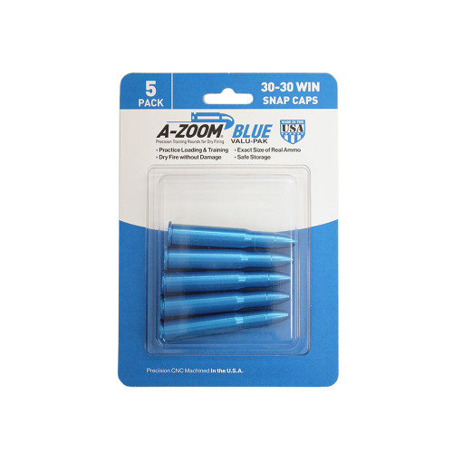 A-Zoom .30-30 Win Snap Cap Blue 5-Pack