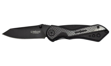 Camillus Machine Folding Knife 6.75in 420 SS Aluminum/Carbon Fiber