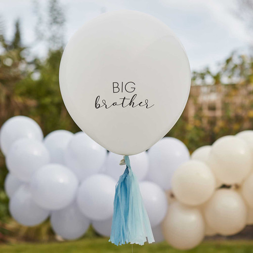 Big Brother Balloon with Blue Tassels