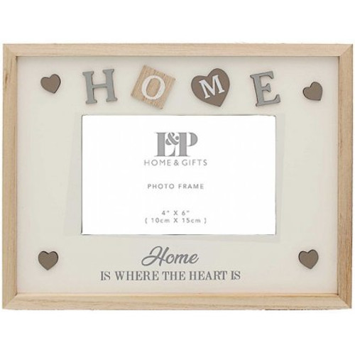 Frame, Home Is Where The Heart Is, 4x6"