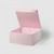 Medium Square Ribbon Box - Baby Pink