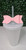 PU Straw Topper Bows - Baby Pink