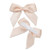 Peach – 5cm Satin Ribbon Bow – (Self Adhesive) – 12 Pack