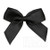 Black – 5cm Satin Ribbon Bow – (Self Adhesive) – 12 Pack