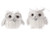 Mr & Mrs White Knitted Owls