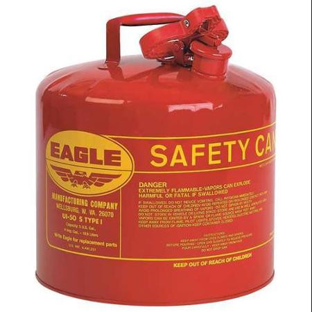 Eagle Mfg. U150S 5 Gallon Red Type 1 Safety Gas Can with Funnel