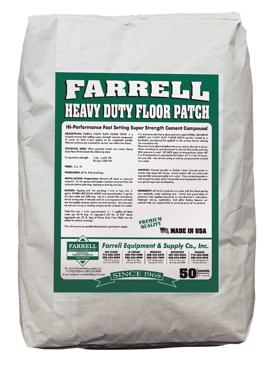 Floor Patch Pro 059 Farrell Equipment Heavy Duty Floor Patch - 50 LB Bag