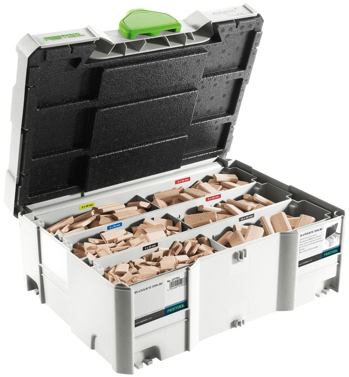 Festool 576794 Domino Tenon Assortment Systainer 4/5/6/8/10