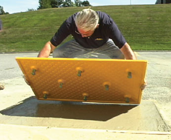 ADA Solutions 2448NV8REPY 2' x 4' Plastic Replaceable Warning Tile