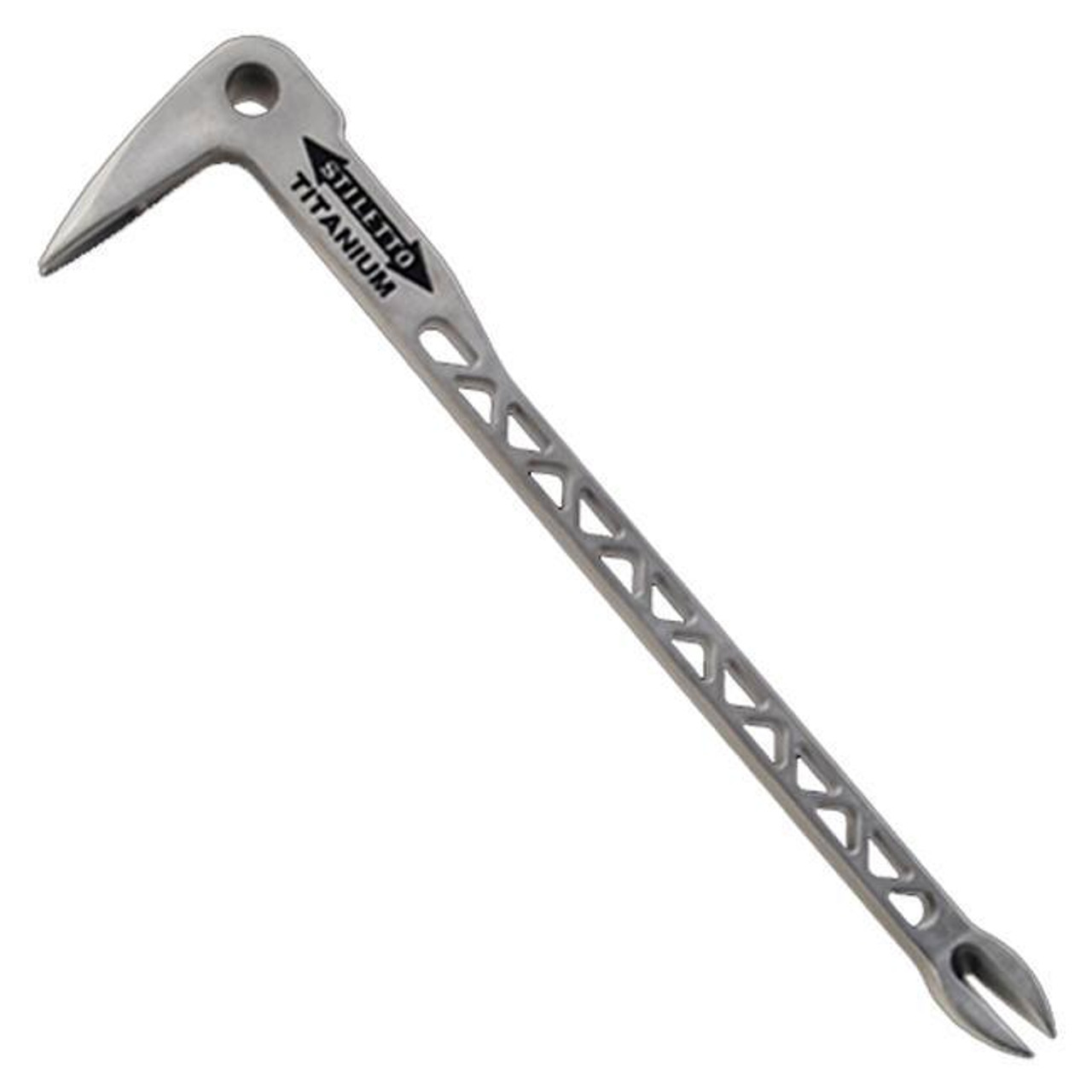 Stiletto 12 in. Titanium Clawbar Nail Puller with Dimpler