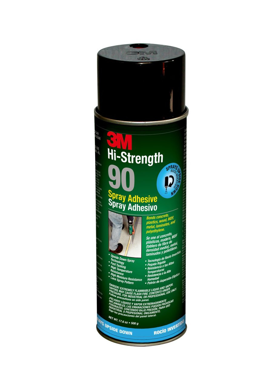 3M Hi-Strength 90 Contact Spray Adhesive, 17.6 oz, 1 Can, Green