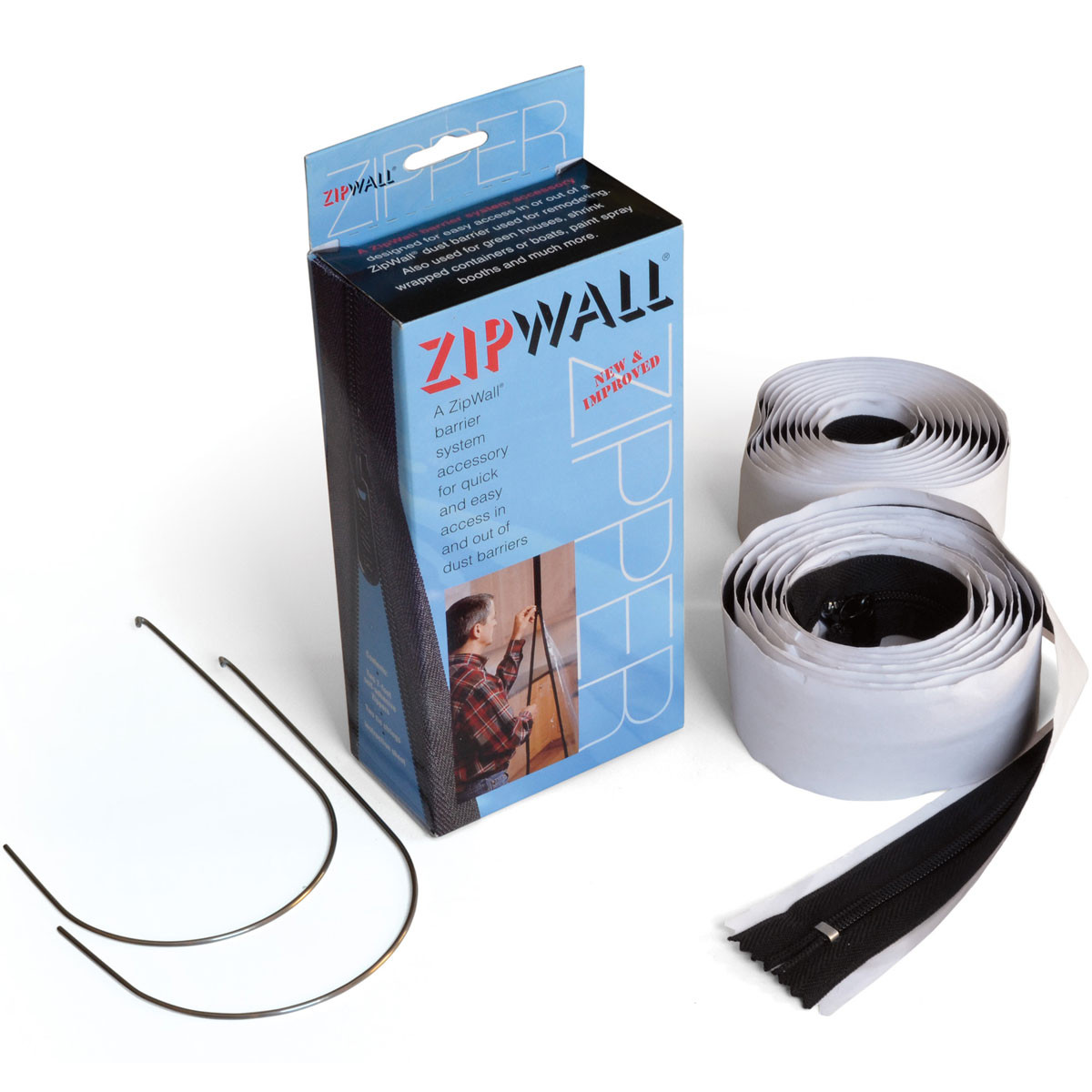 AIDENTIFY タッパー2mm ZipWall AZ2 7' Zipper (2 per Box)