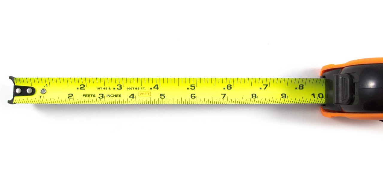 916347-3 Keson Long Tape Measure: 8 m Blade L, 25 mm Blade W, mm/cm,  Closed, Steel, Tape Measures