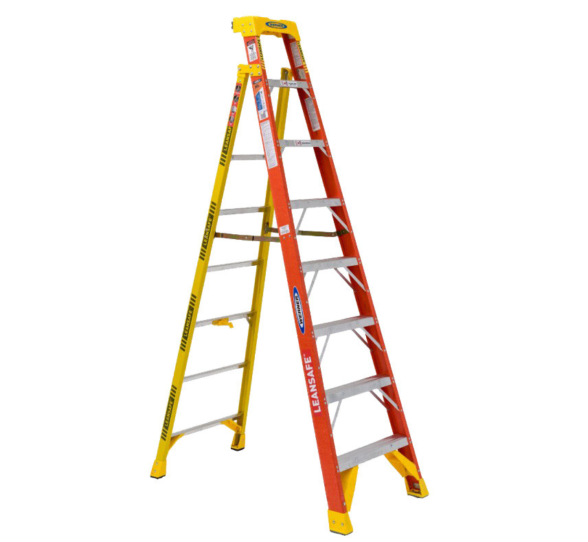 Shafrazarook88 Werner #L6208 8 Ft. LEANSAFE Fiberglass Step Ladder