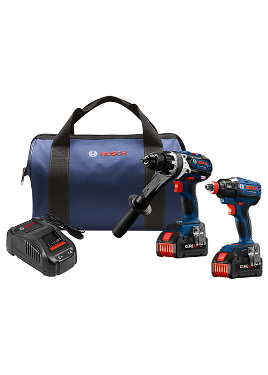 Bosch 18V 2 Tool Combo Kit with Socket Ready Impact Driver Brute