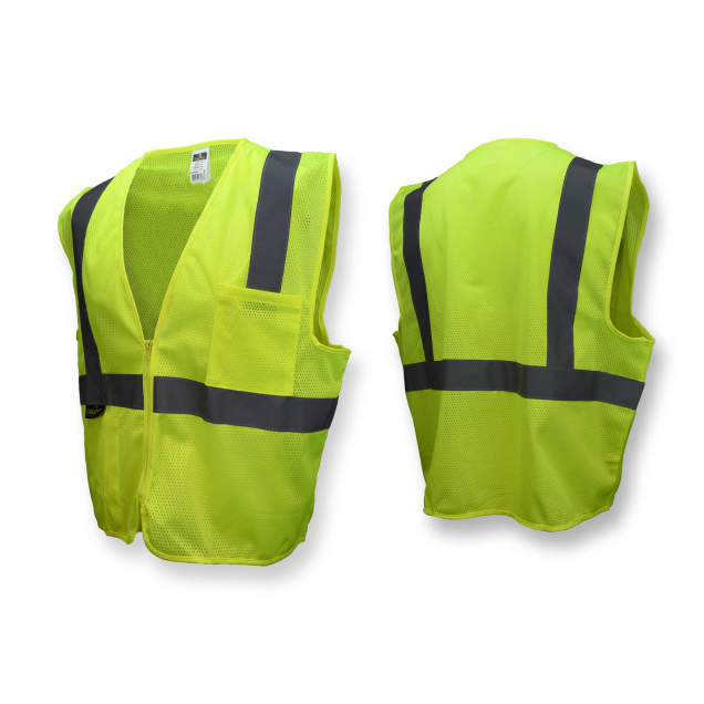 Radians SV2ZGM-L Class 2 Lime Mesh Safety Vest - Large