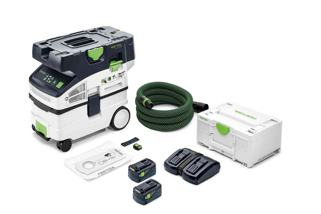 Festool 577506 Cordless Dust Extractor CLEANTEC CTC MIDI I HEPA-Plus