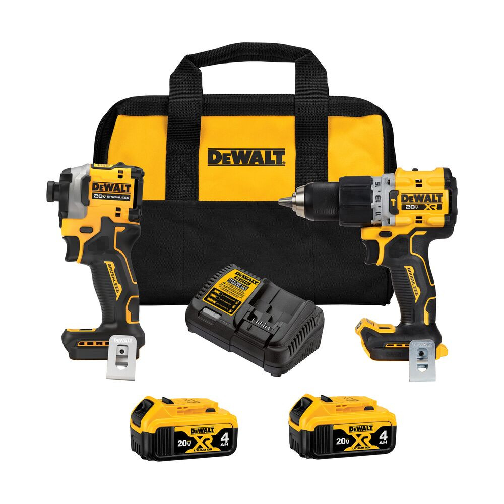DeWalt DCK2050M2 20V MAX XR Compact Hammer Drill and Impact Driver Combo Kit
