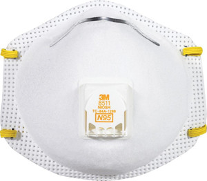 3M 8511 N95 Respirator with Exhalation Valve - BOX OF 10 EACH 3M 8511 N95 Respirator with Exhalation Valve - BOX OF 10 EACH