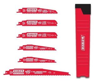 Diablo DS006S 6-Piece Bi-Metal Reciprocating Saw Blade Set Diablo DS006S 6-Piece Bi-Metal Reciprocating Saw Blade Set