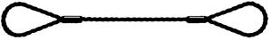 Safeway Sling W.500X06SW1 1/2" x 6' Wire Rope Sling Safeway Sling W.500X06SW1 1/2" x 6' Wire Rope Sling