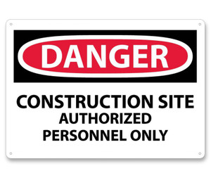 National Marker D247RC-RP Danger Construction Site - Authorized Personal Only / No Trespassing Sign 14" X 20" National Marker D247RC-RP Danger Construction Site - Authorized Personal Only / No Trespassing Sign 14" X 20"