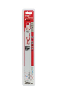 Milwaukee 48-00-4713 9-Inch 10 TPI Ice Hardened The Torch Sawzall Blades (5-Pack) Milwaukee 48-00-4713 9-Inch 10 TPI Ice Hardened The Torch Sawzall Blades (5-Pack)