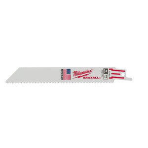 Milwaukee 48-00-5182 6-Inch 14 TPI Super Sawzall Blades (5-Pack) Milwaukee 48-00-5182 6-Inch 14 TPI Super Sawzall Blades (5-Pack)