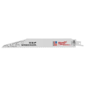Milwaukee 48-00-5706 9-Inch 8 TPI The Wrecker Super Sawzall Blades (5-Pack) Milwaukee 48-00-5706 9-Inch 8 TPI The Wrecker Super Sawzall Blades (5-Pack)