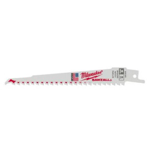 Milwaukee 48-01-6035 6-Inch 5 TPI Wood Sawzall Blades (50-Pack) Milwaukee 48-01-6035 6-Inch 5 TPI Wood Sawzall Blades (50-Pack)