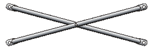 A-1 Scaffold B72A 7' Brace for 3' End Frame (1 Hole) A-1 Scaffold B72A 7' Brace for 3' End Frame (1 Hole)