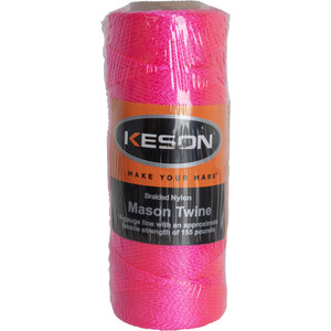 Keson PB500 500 Ft. Neon Pink Braided Mason Line Keson PB500 500 Ft. Neon Pink Braided Mason Line