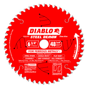 Diablo D0649F 6-3/4" x 20mm x 48T Steel Demon Blade Diablo D0649F 6-3/4" x 20mm x 48T Steel Demon Blade