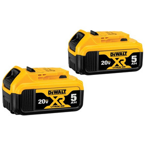 DeWalt DCB205-2 20-Volt Max 5.0 Ah Lithium-Ion Battery (2-Pack)