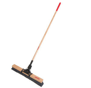 Razor-Back BR24SM15 24" Smooth Surface Broom with Handle and Bracket